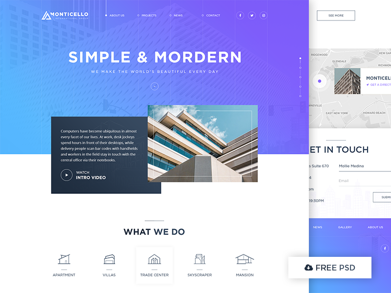 Architecture Concept - Free PSD