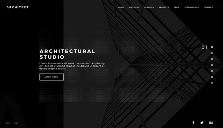18+ Best Free Architect PSD Website Templates 2023