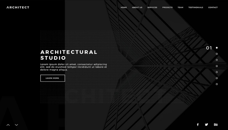 Architecture Studio Concept Website