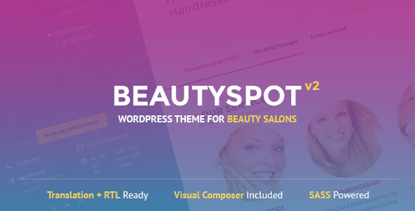 BeautySpot Salon WordPress Theme