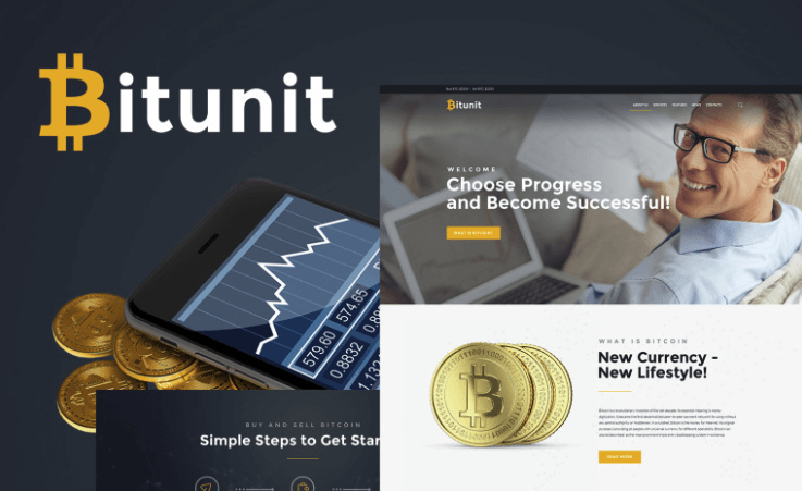 Bitunit - Bitcoin Cryptocurrency WordPress Theme