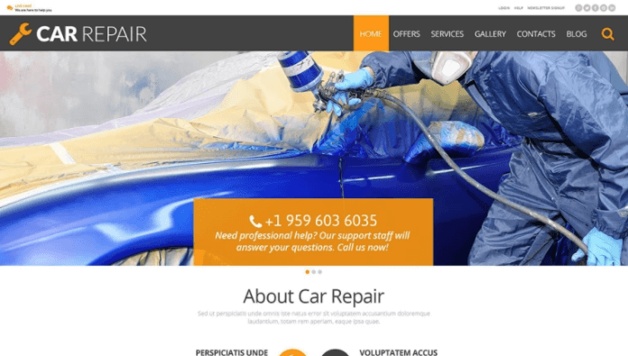 Car Repair Automobiles WordPress Theme