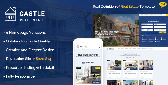 Castle Real Estate HTML Website Template