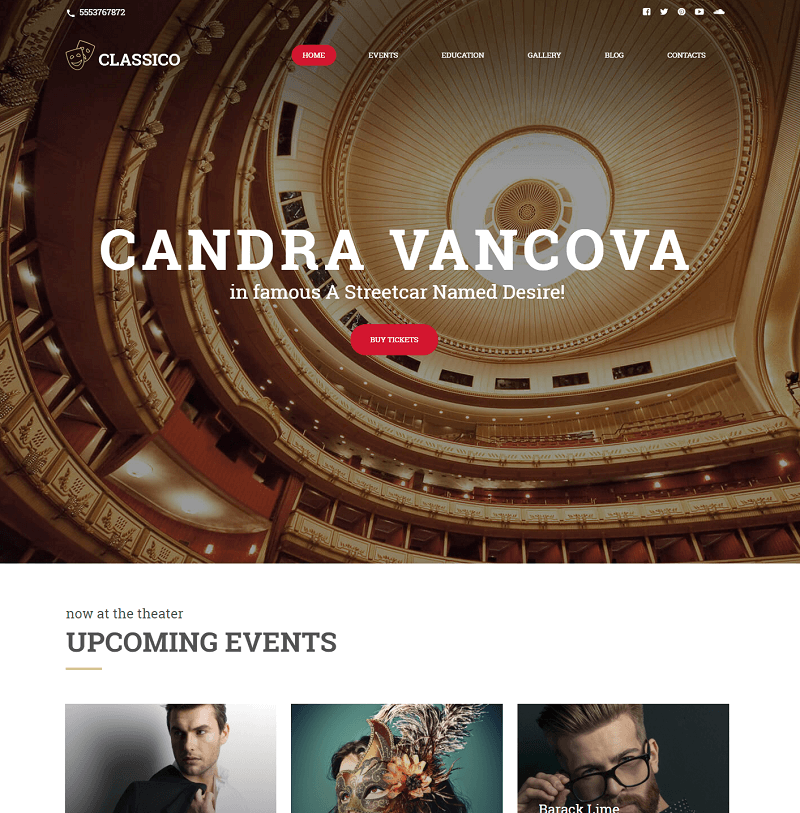 Classico - Theater Responsive WordPress Theme