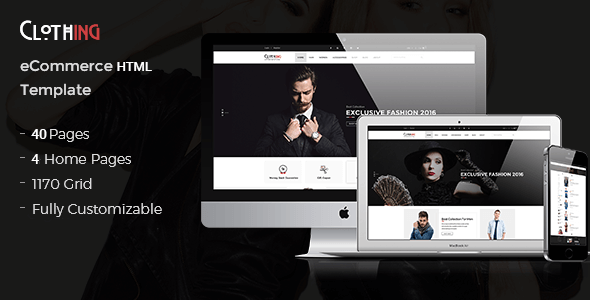 Clothing Fashion HTML Website Template