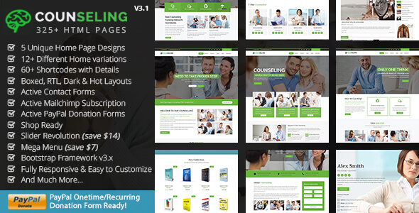 Counseling Medical HTML Website Template