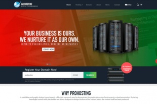 Free Hosting PSD Website Templates