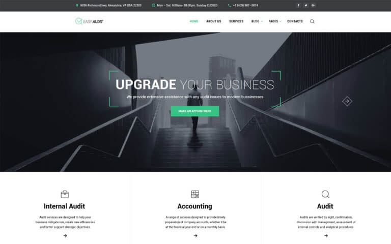 Easy Audit Corporate HTML Website Template