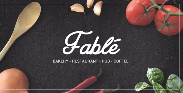 Fable Food Restaurant HTML Website Template