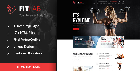 FitLab Sports HTML Website Template
