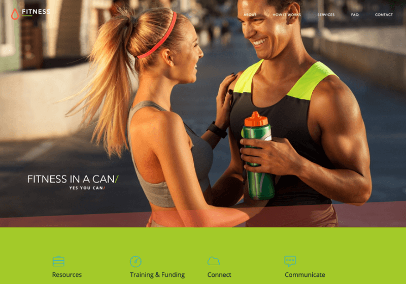 Fitness – Free PSD Template