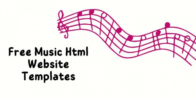 Free Music Html Website Templates
