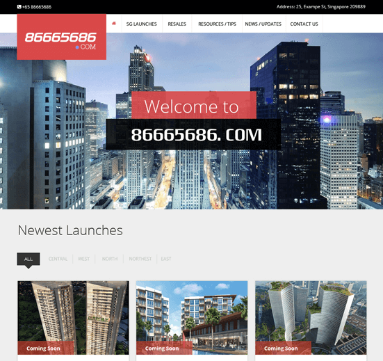 Free Real Estate PSD Template