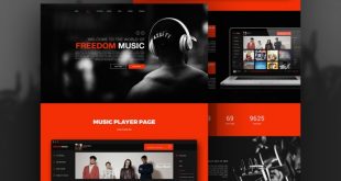 Free Music PSD Website Templates