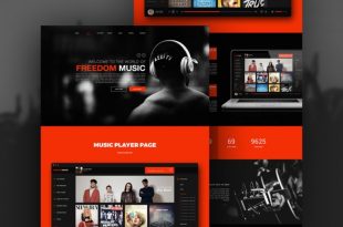 Free Music PSD Website Templates