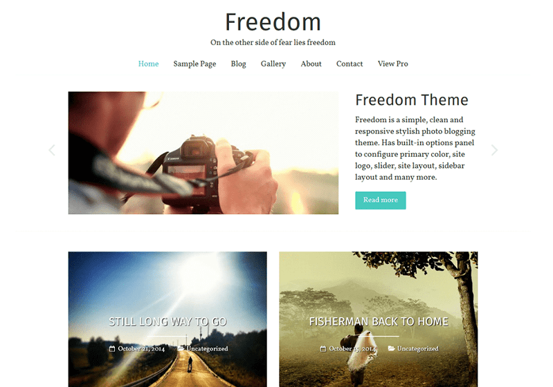 Freedom: Free Photography WordPress Themes