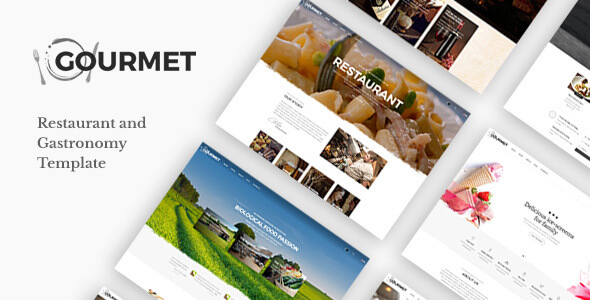 Gourmet Food Restaurant HTML Website Template