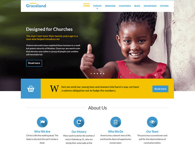 Graceland – Free Charity Web Template PSD