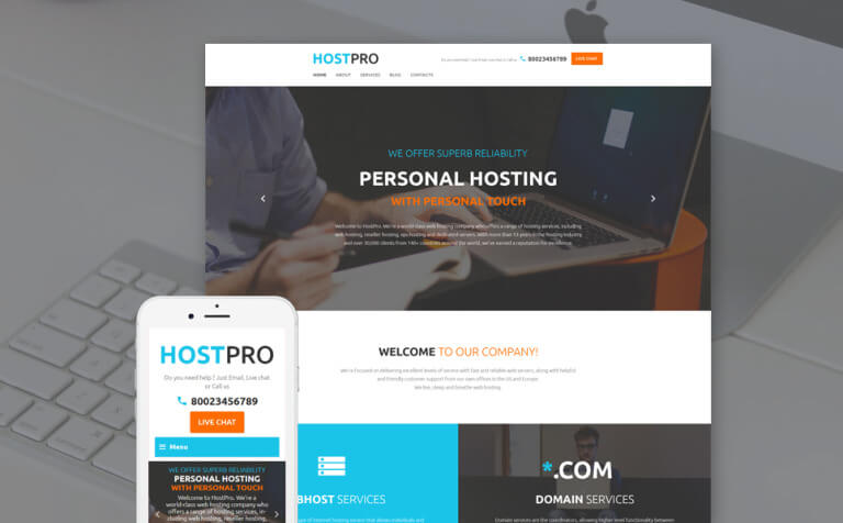 HostPro WordPress Theme