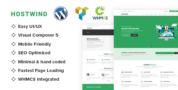 HostWind Internet WordPress Theme
