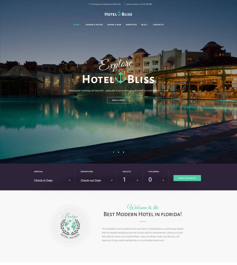 30+ Best Hotel Booking WordPress Themes 2019 FreeHtmlDesigns