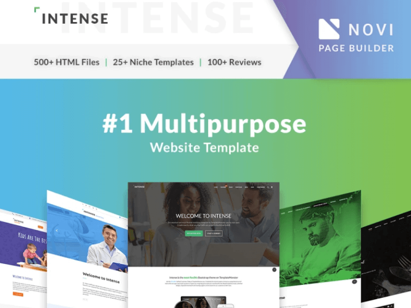 Intense Corporate HTML Website Template