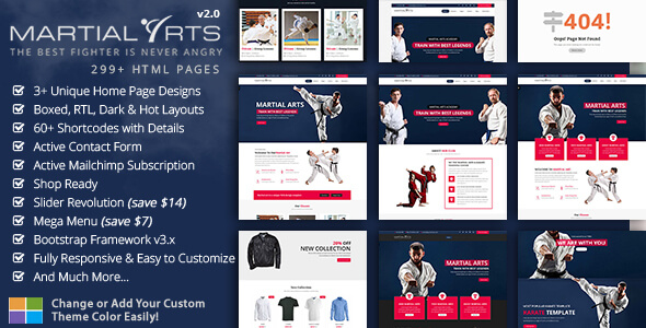 Karate Art HTML Website Template