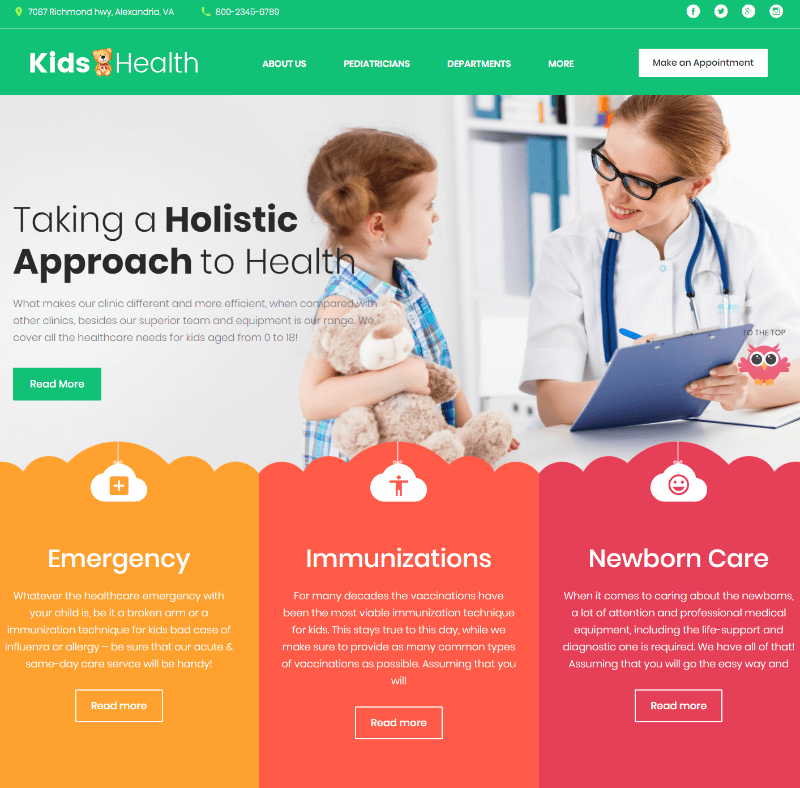 KidsHealth: Premium WordPress Theme