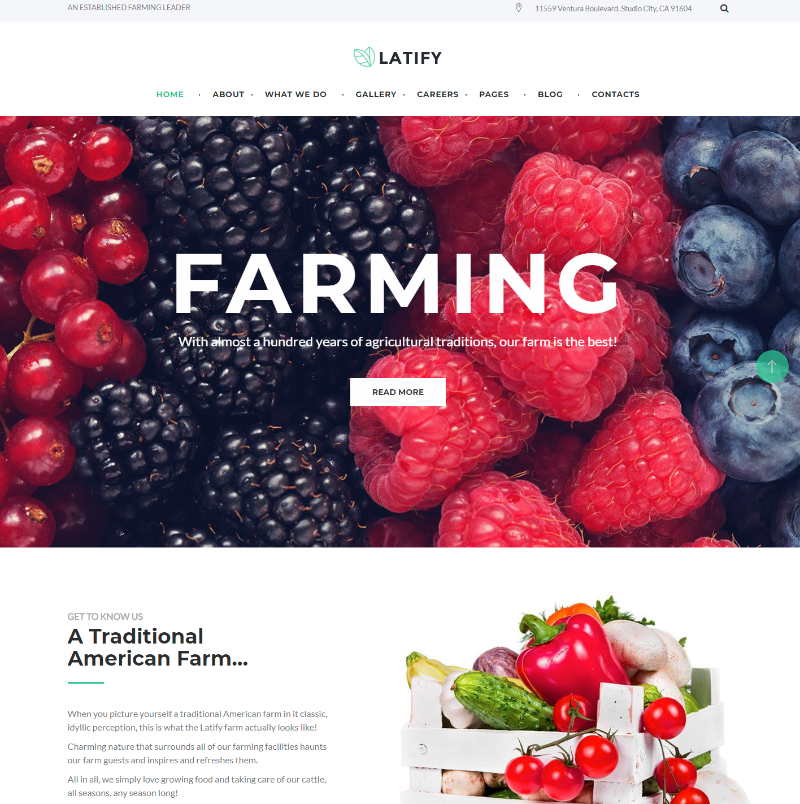 Latify - Private Farm Responsive WordPress Theme