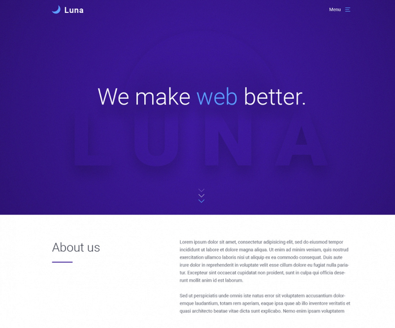 Luna PSD Template