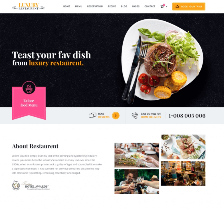 Luxury PSD Template