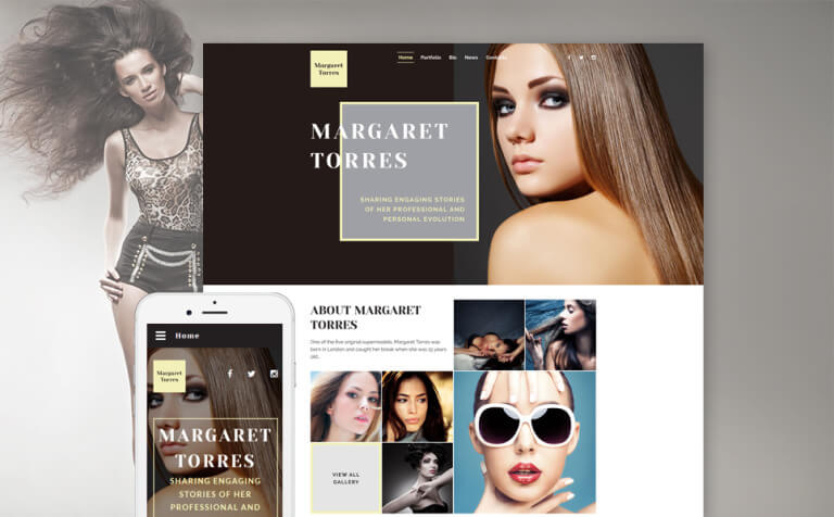 Margaret Torres Fashion HTML Website Template