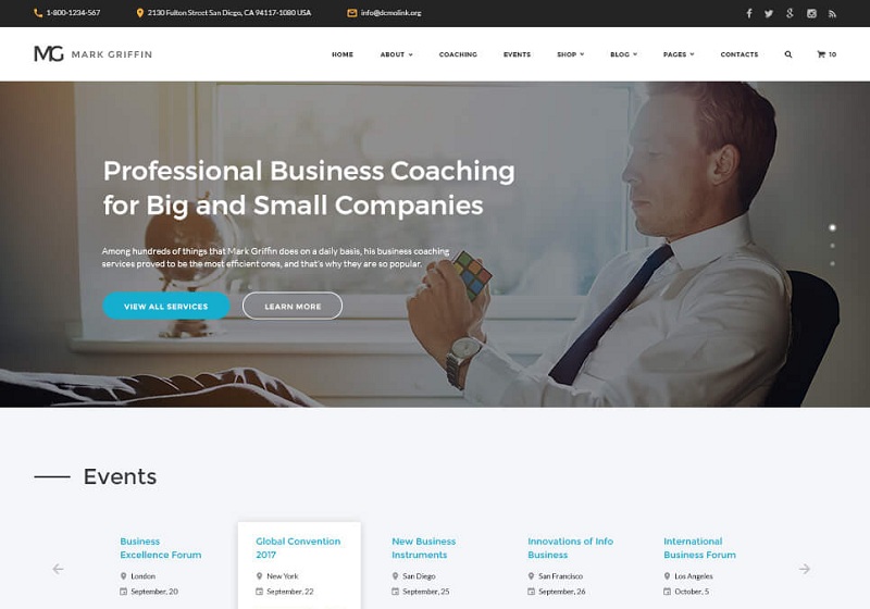 Mark Griffin Corporate HTML Website Template