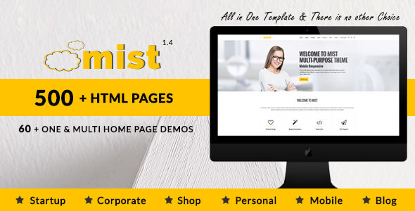 Mist Corporate HTML Website Template