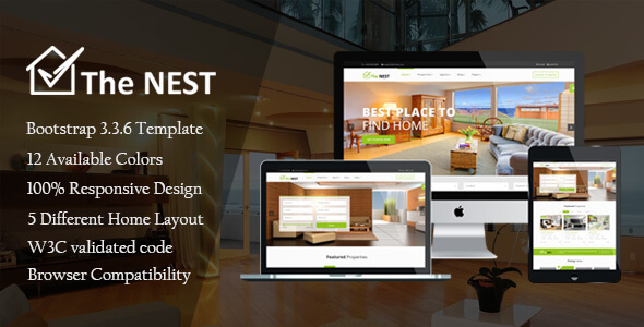 Nest Real Estate HTML Website Template
