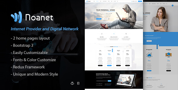 Noanet Internet WordPress Theme