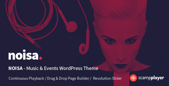 Noisa Music WordPress Theme