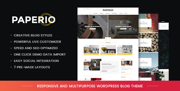 Paperio SEO Friendly WordPress Theme