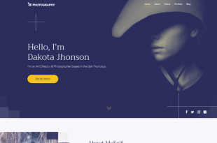 Free Photography PSD Website Templates
