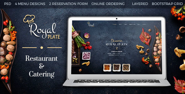 Royal Plate Food Restaurant HTML Website Template