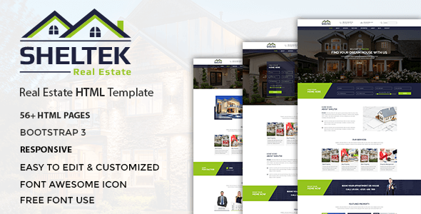 Sheltek Real Estate HTML Website Template