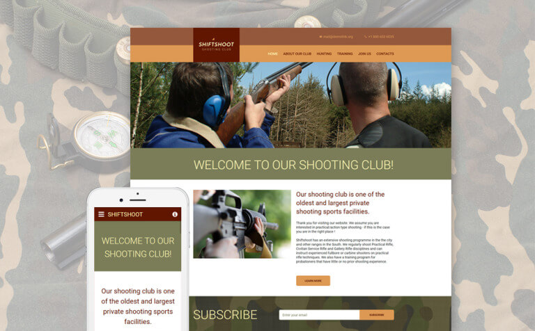 Shiftshoot Sports HTML Website Template