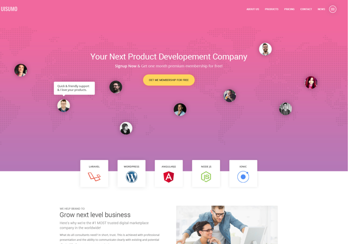15 Best Free One Page PSD Website Templates 2024
