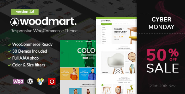 WoodMart Popular WordPress Theme