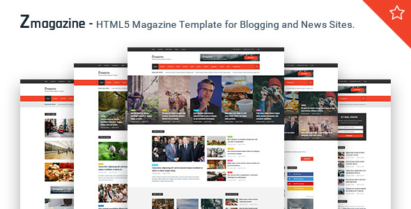 Zmagazine Magazine HTML Website Template