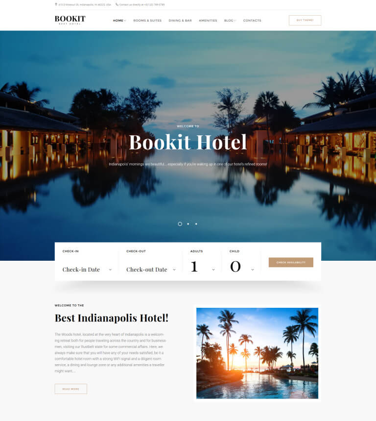 Best Hotel Booking Wordpress Themes Free Html Designs