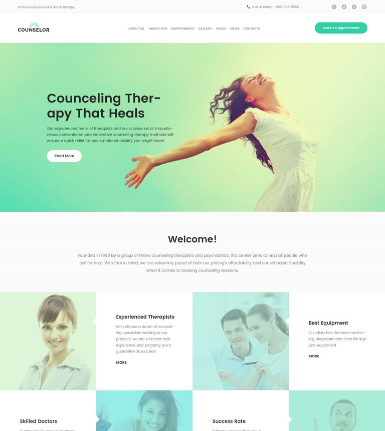 Counselor SEO Friendly WordPress Theme