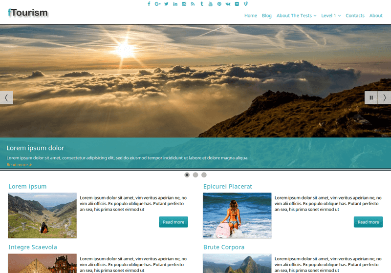 fTourism Free Travel WordPress Theme