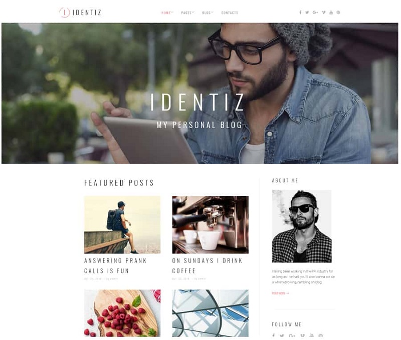 identiz Culture WordPress Theme