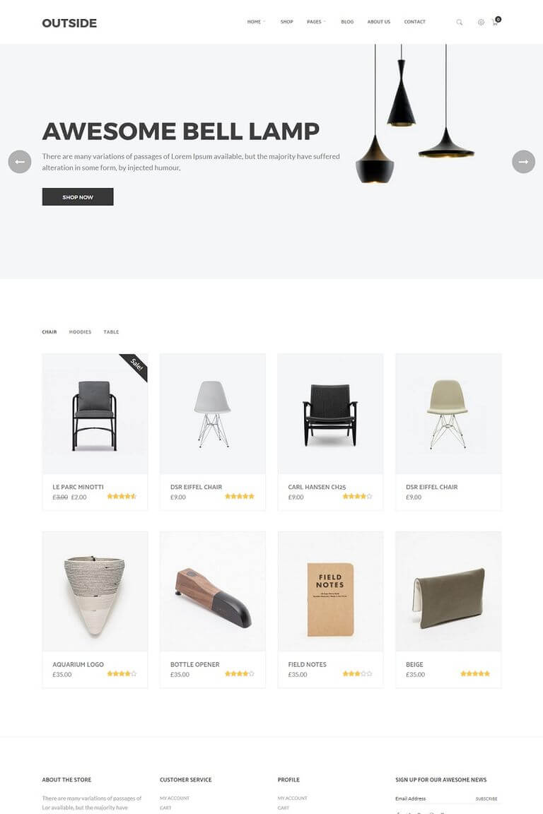  Outside WooCommerce WordPress Theme